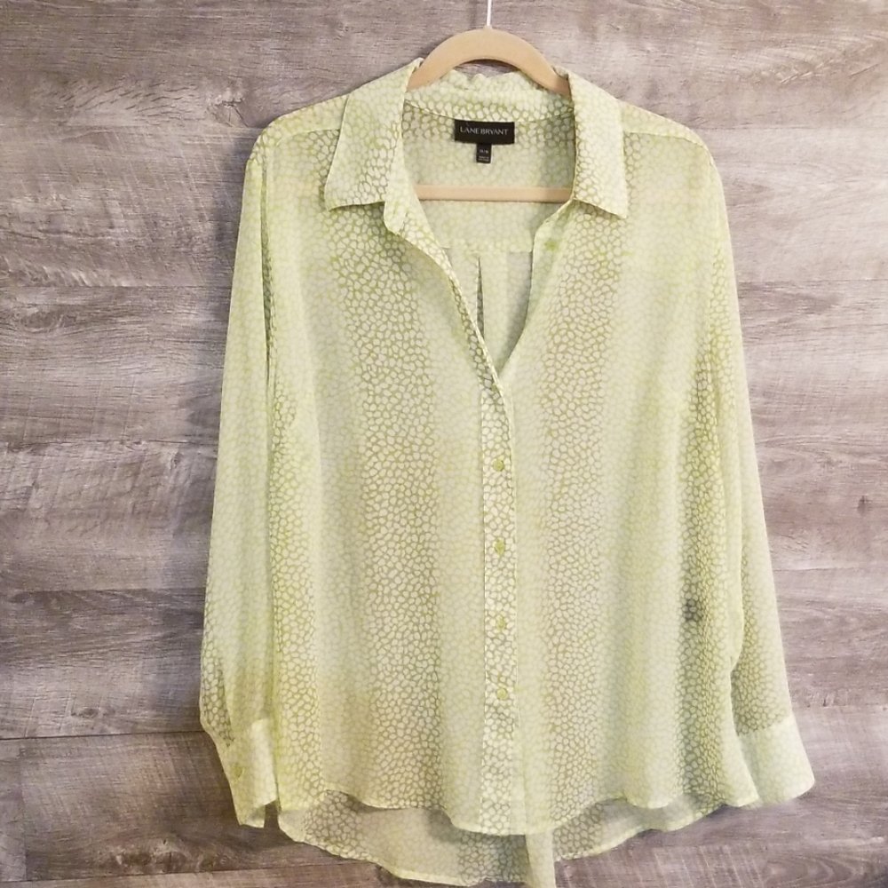 Lane Bryant sheer blouse